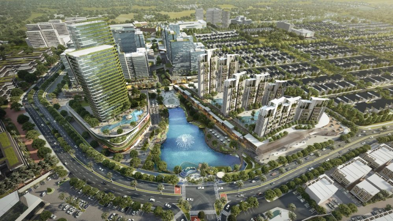 Pemandangan kota BSD dengan properti strategis